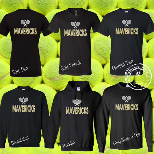 Mavs- Mavericks Tennis Black Gear