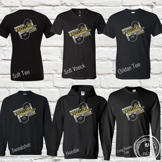 Mavs- Mavericks Wrestling Black Gear