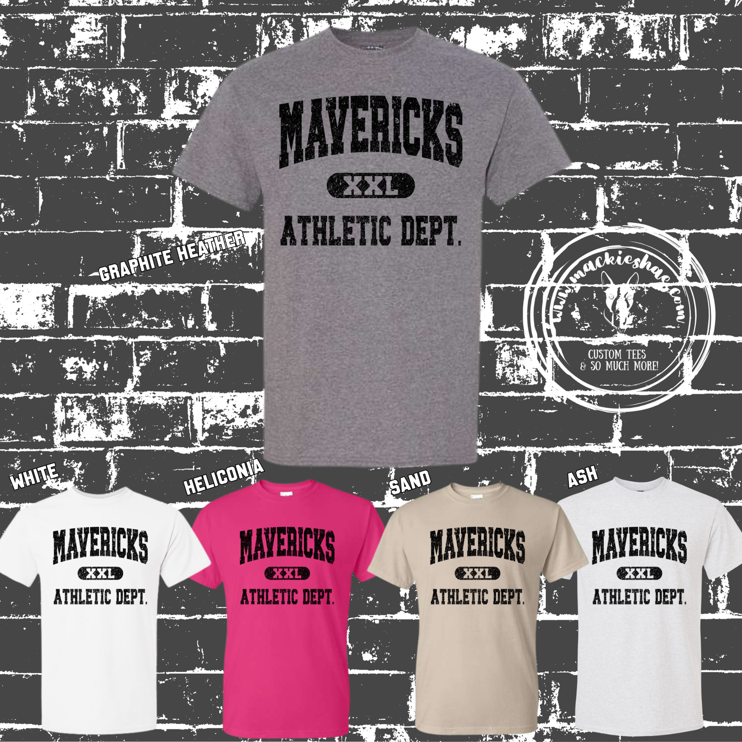Mavs- Mavericks XXL Athletic Dept. Gildan Dryblend Tee