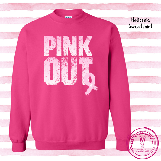 Mavs- Pink Out Maverick Crewneck Sweatshirt, Supporting Shelley Poynter Memorial Fund