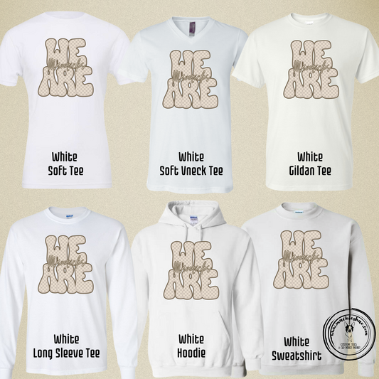 Mavs- We are Mavericks Neutral Plaid White Gear