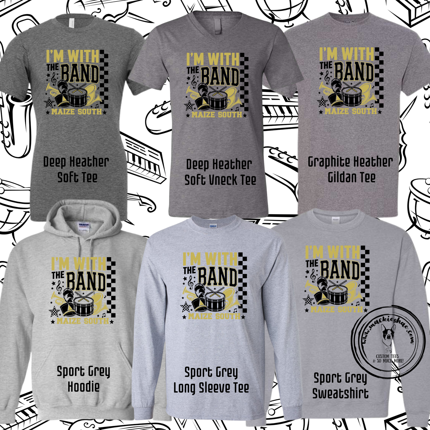 Mavs- I'm with the Band Maize South Grey Gear