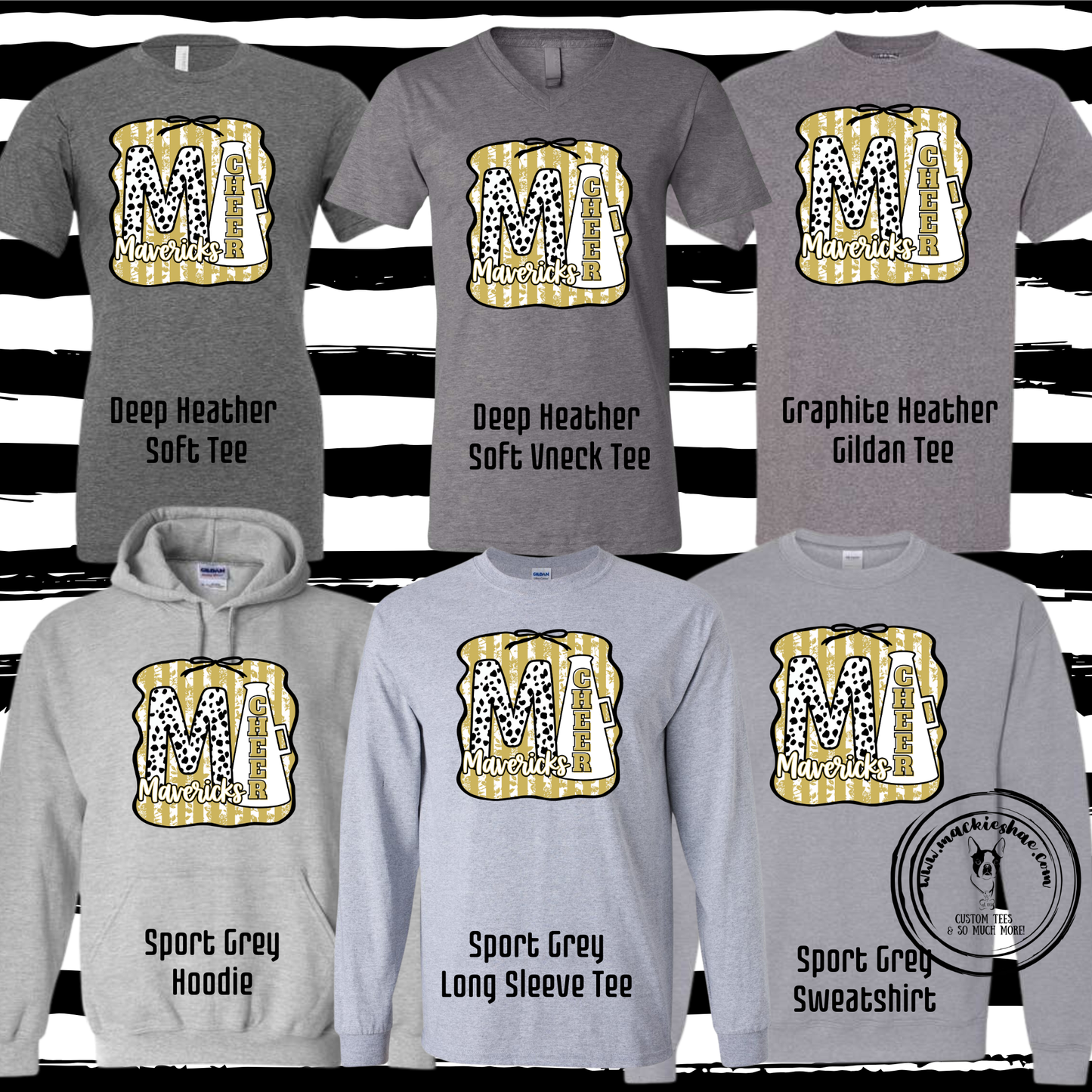 Mavs- M Mavericks Cheer Megaphone Grey Gear