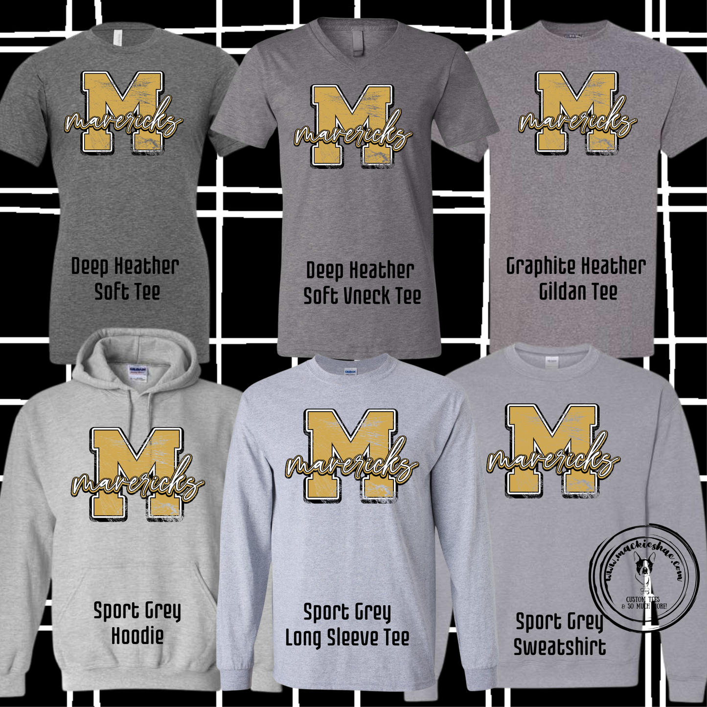 Mavs- M Mavericks Grey Gear