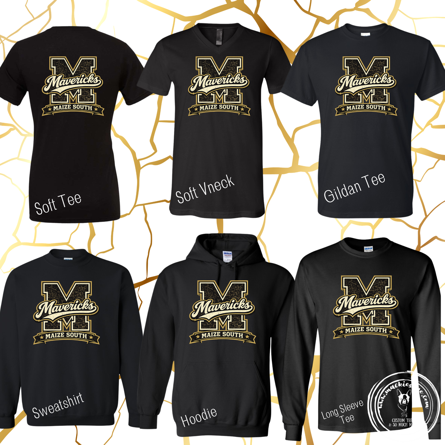 Mavs- M Mavericks Maize South Black Gear