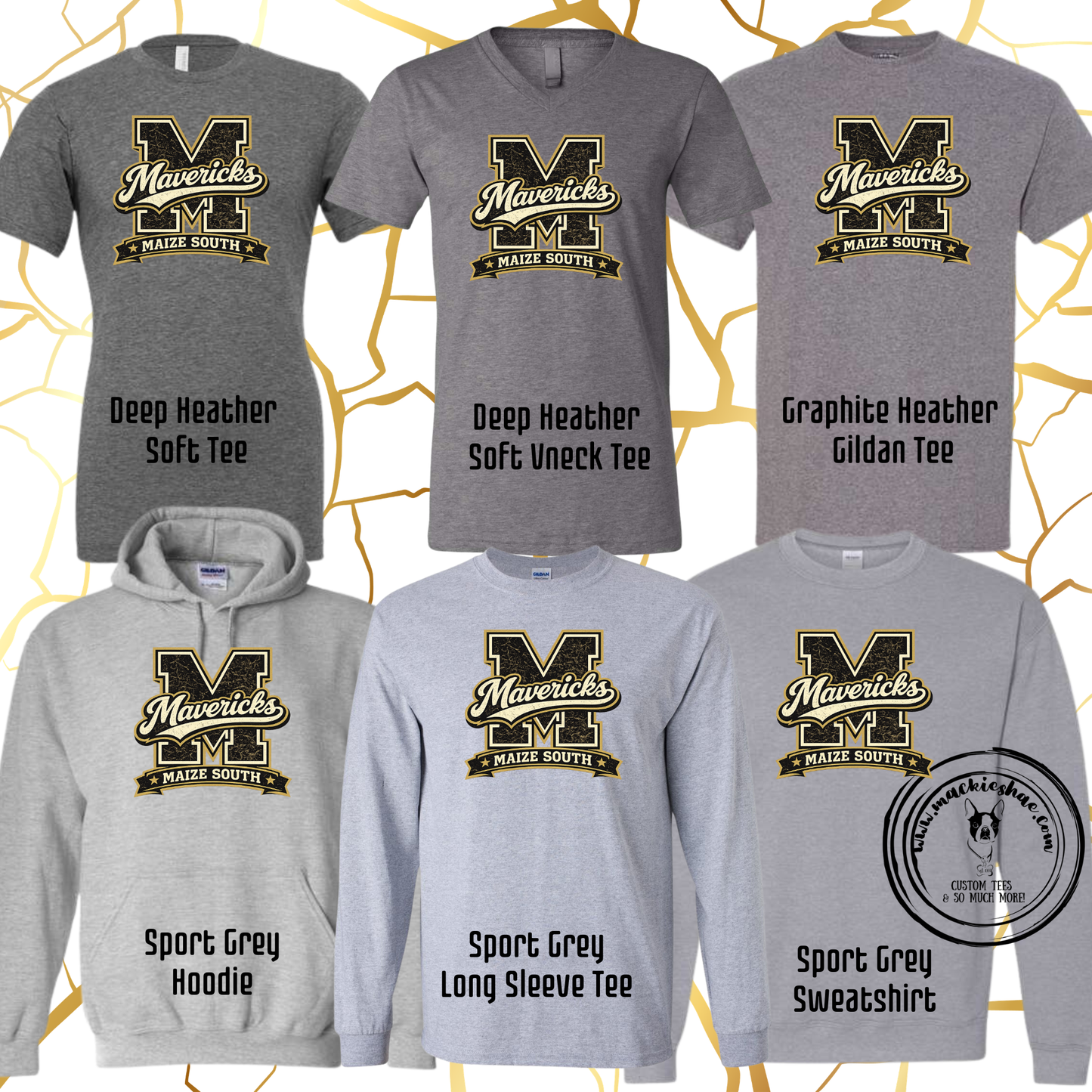 Mavs- M Mavericks Maize South Grey Gear