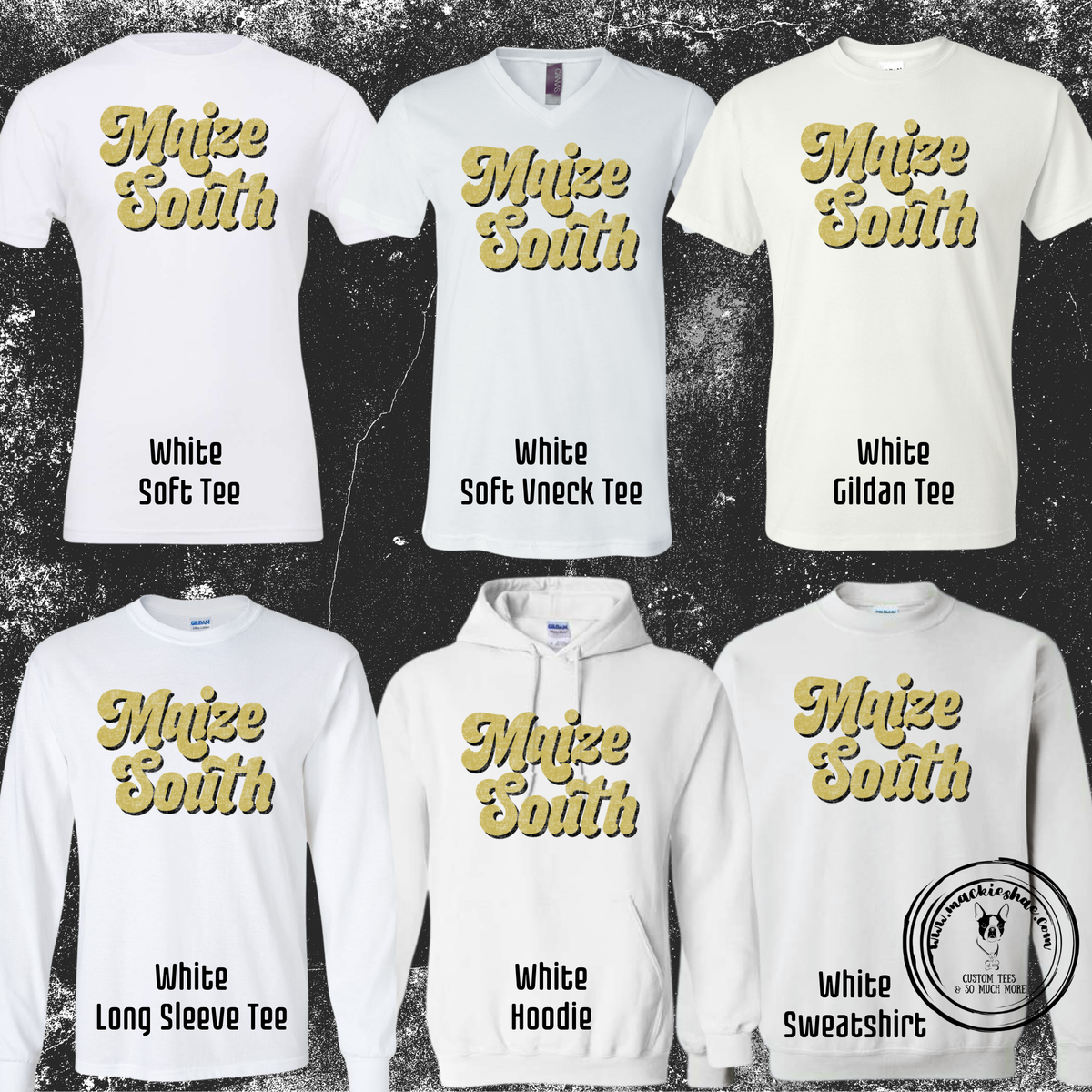 Mavs- Maize South Chunky Retro White Gear