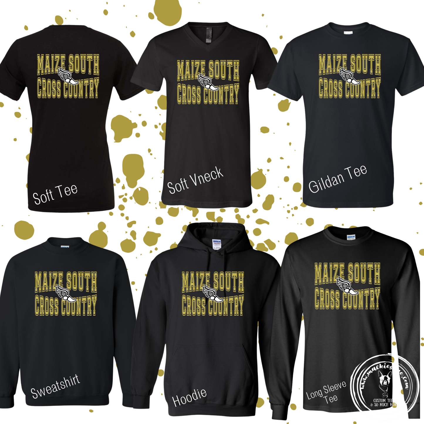 Mavs- Maize South Cross Country Black Gear