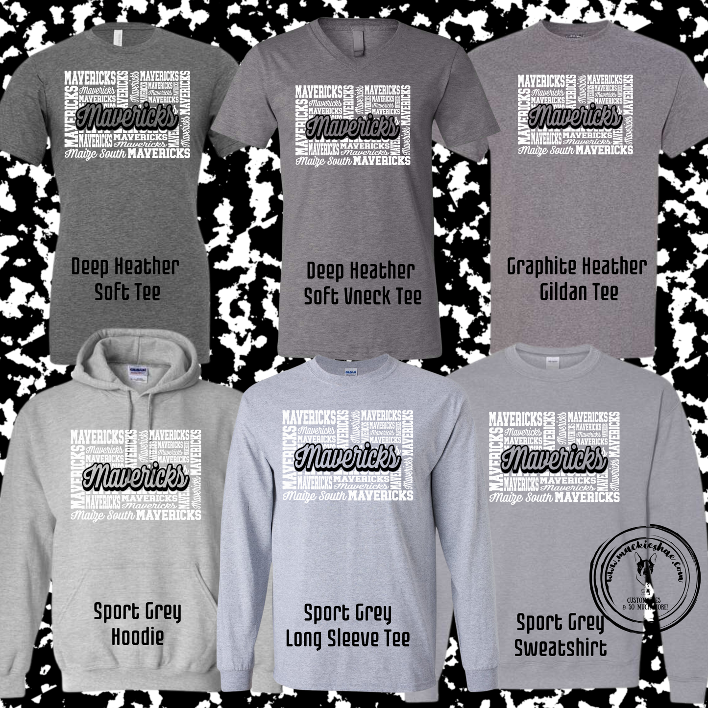Mavs- Maize South Mavericks Cluster Grey Gear