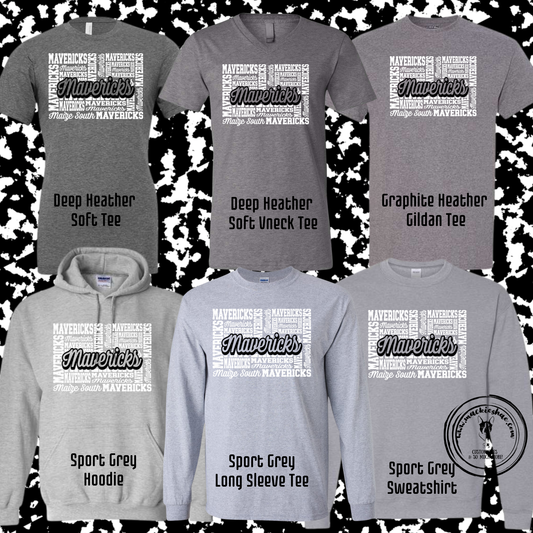 Mavs- Maize South Mavericks Cluster Grey Gear