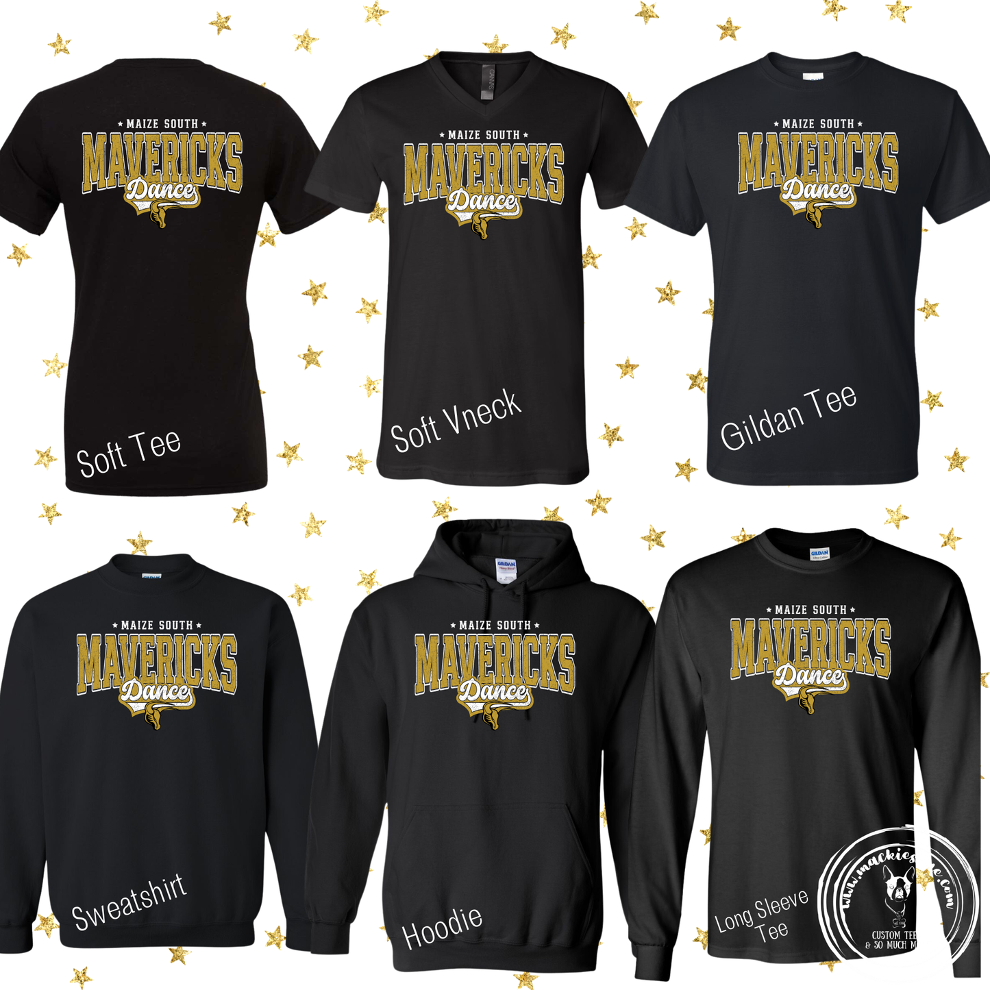 Mavs- Maize South Mavericks Dance Black Gear