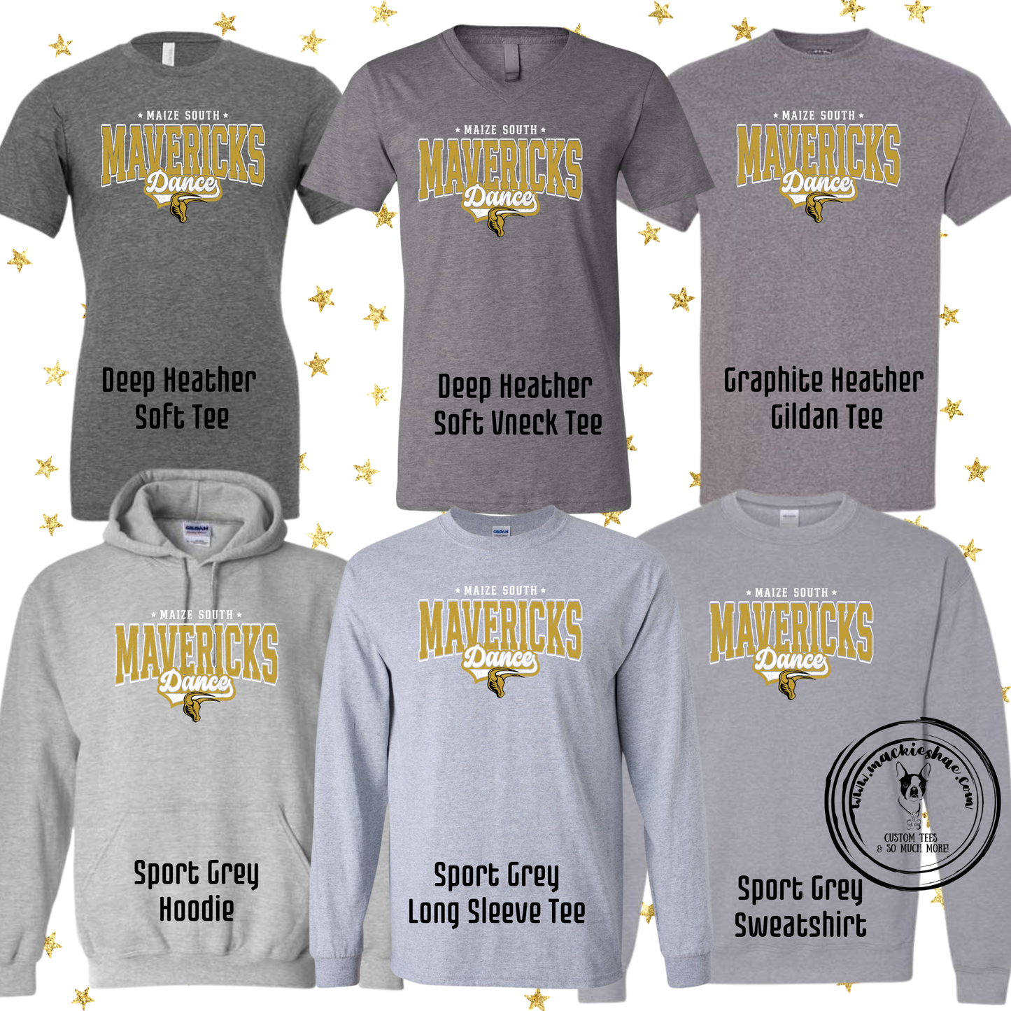Mavs- Maize South Mavericks Dance Grey Gear
