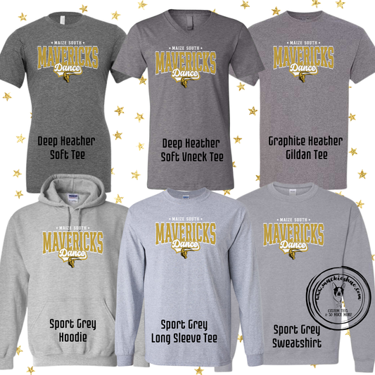 Mavs- Maize South Mavericks Dance Grey Gear