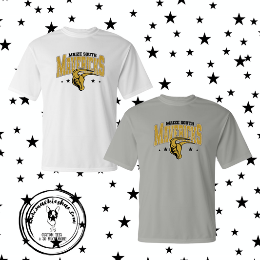 Mavs- Maize South Mavericks Stars Performance Dri-Fit Tee