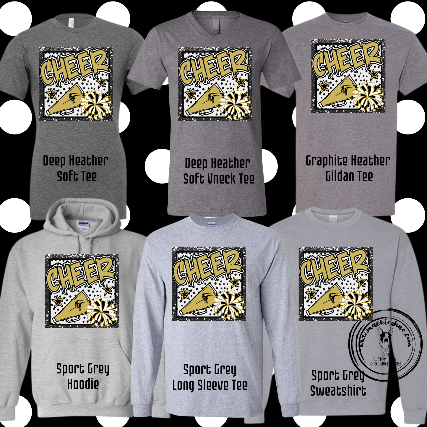 Mavs- Mavericks Cheer Grey Gear