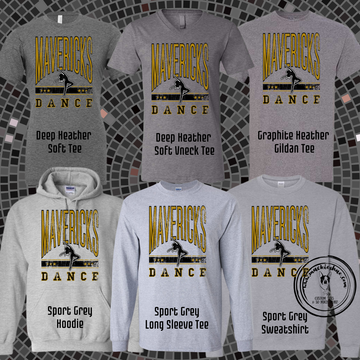 Mavs- Mavericks Dance Grey Gear