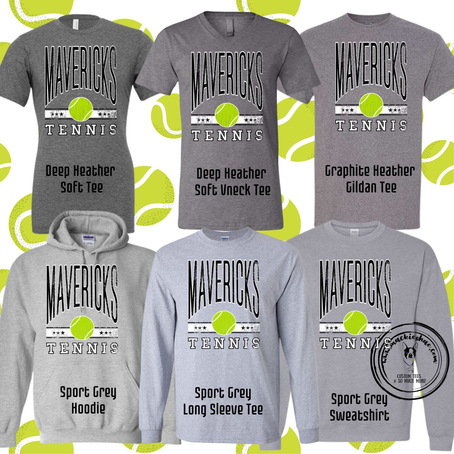 Mavs- Mavericks Tennis Grey Gear
