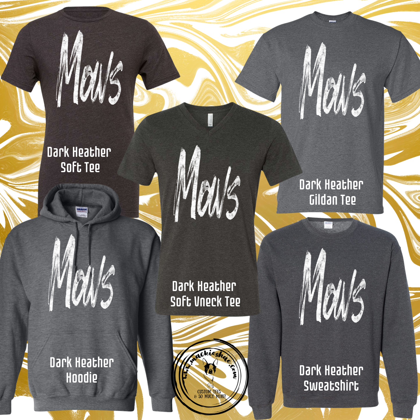 Mavs- Mavs Grunge Grey Gear