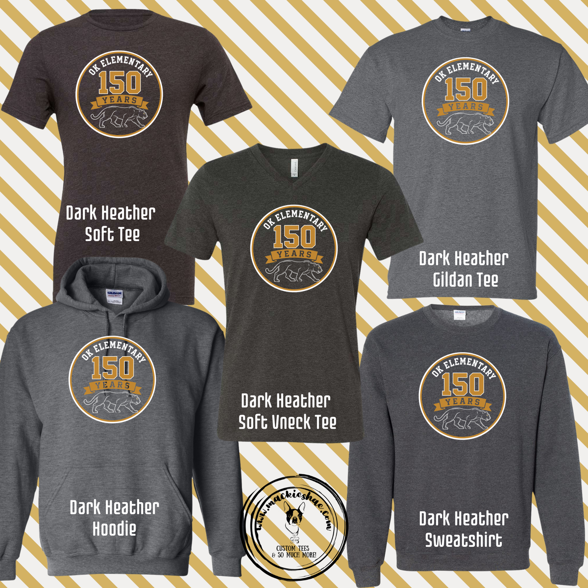 OK- OK Elementary 150 Years Circle Grey Gear