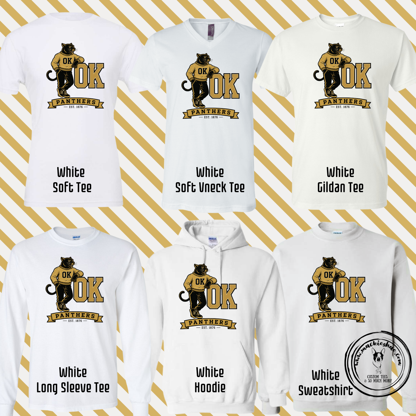 OK- OK Panthers Est 1876 White Gear