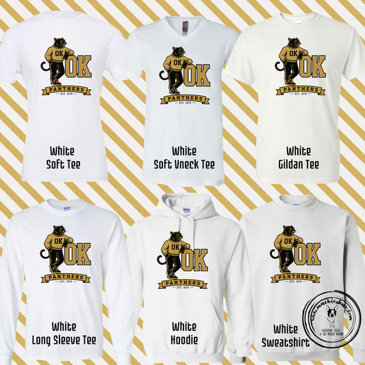 OK- OK Panthers Est 1876 White Gear