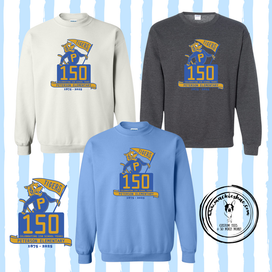 Peterson- Peterson Elementary 150 Years Crewneck Sweatshirt