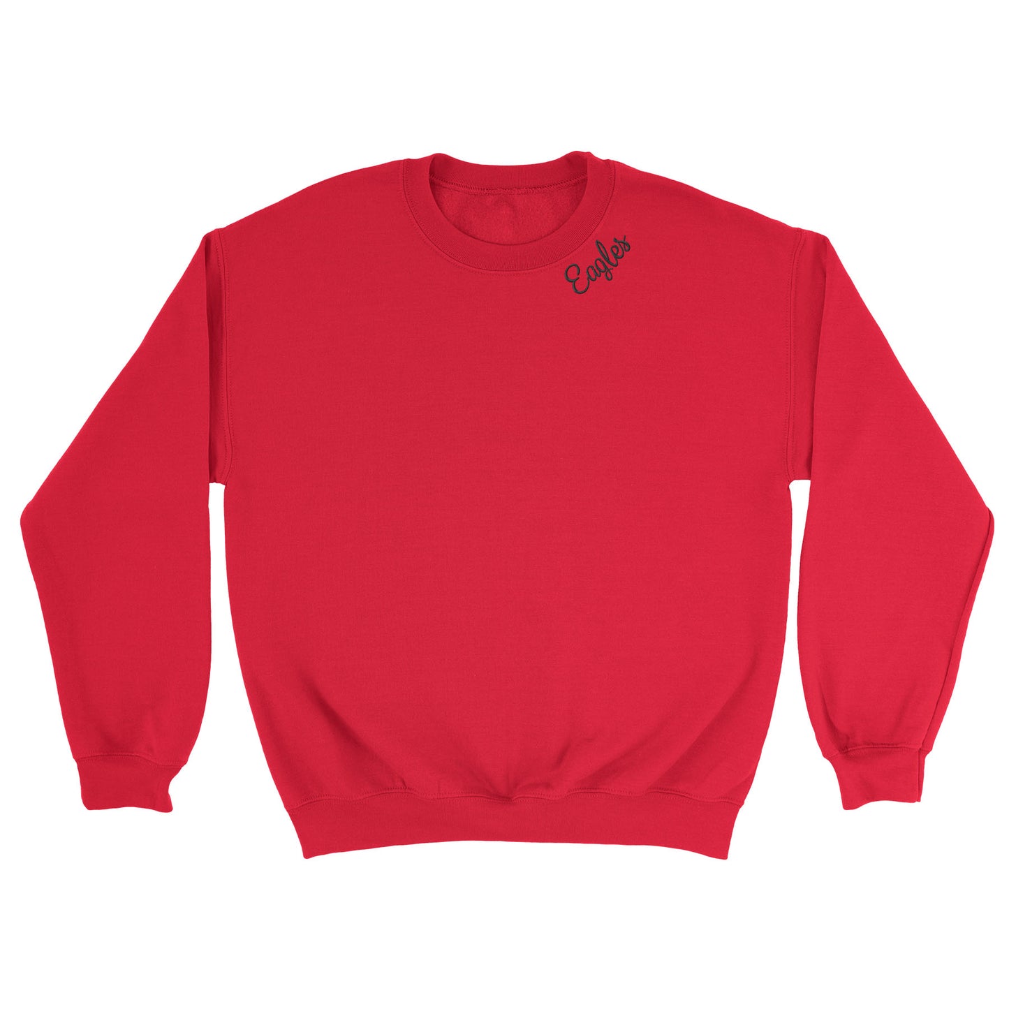 Eagles Neckline Embroidered Blend Crewneck Sweatshirt (2 Color Options)