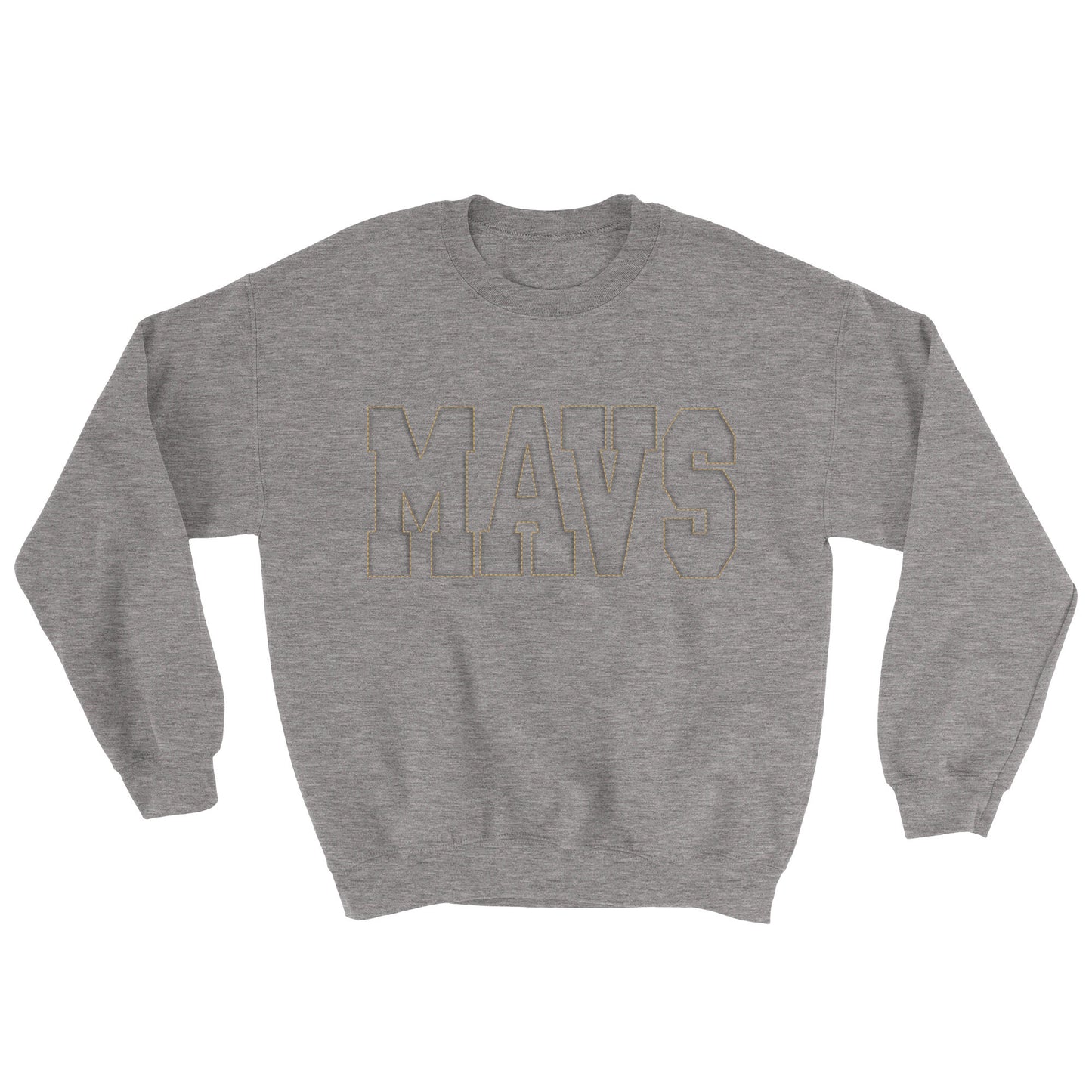 Mavs- Mavs Embossed Blend Crewneck Sweatshirt