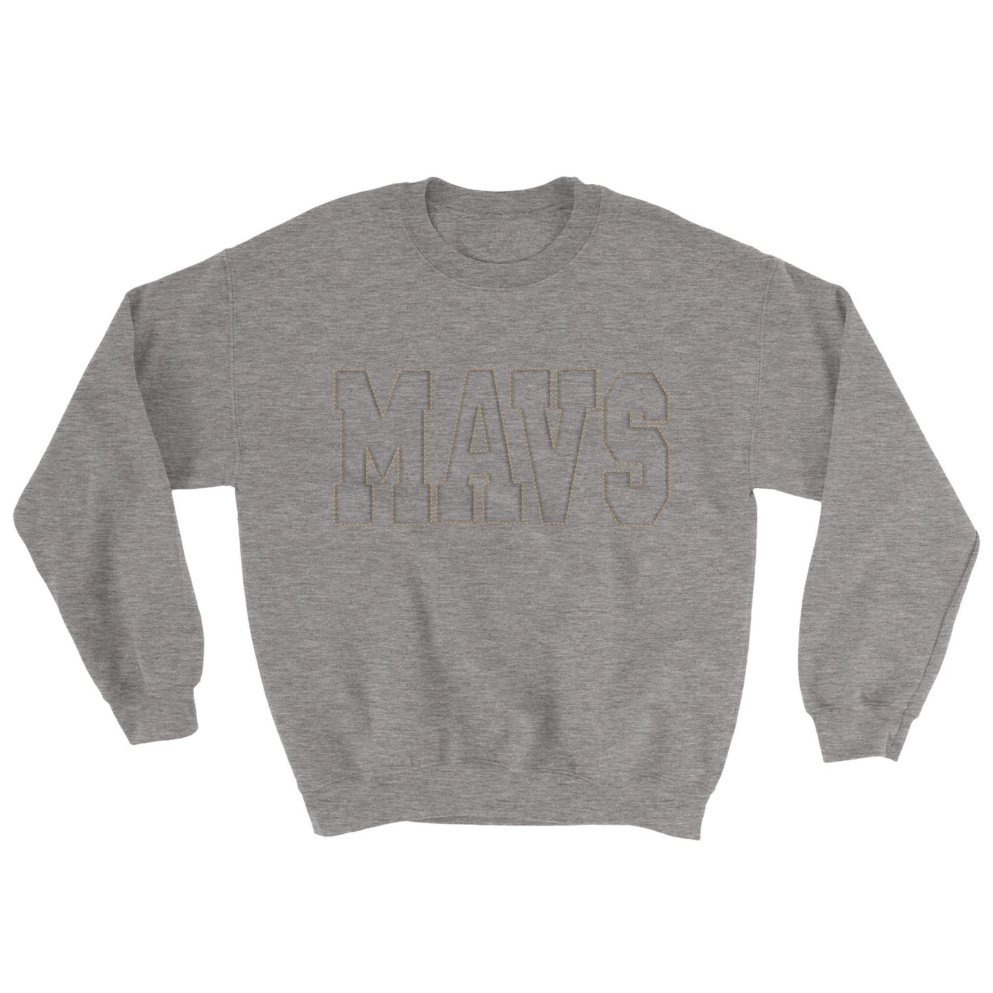 Mavs- Mavs Embossed Blend Crewneck Sweatshirt for Youth and Adults