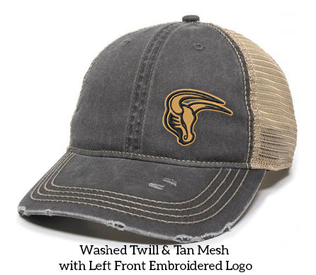 MSIS PTO-Maverick Distressed Trucker Hat (4 Color Options, 2 Mav Options)