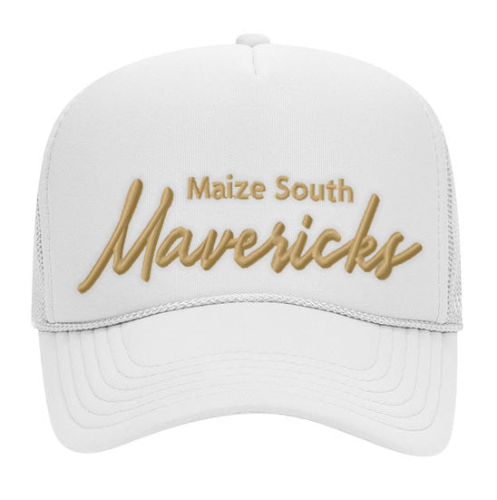 Mavs- Maverick Foam Trucker 3D Embroidered Hats, 3 Colors, 3 Designs