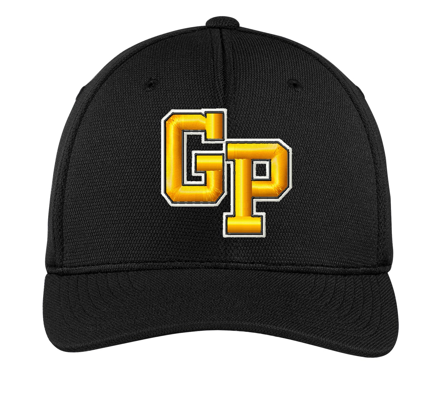 Garden Plain Hat,  Flexfit Cool & Dry Polymesh Hat, 2 Sizes Fitted (4 Color Options, 2 Design Options)