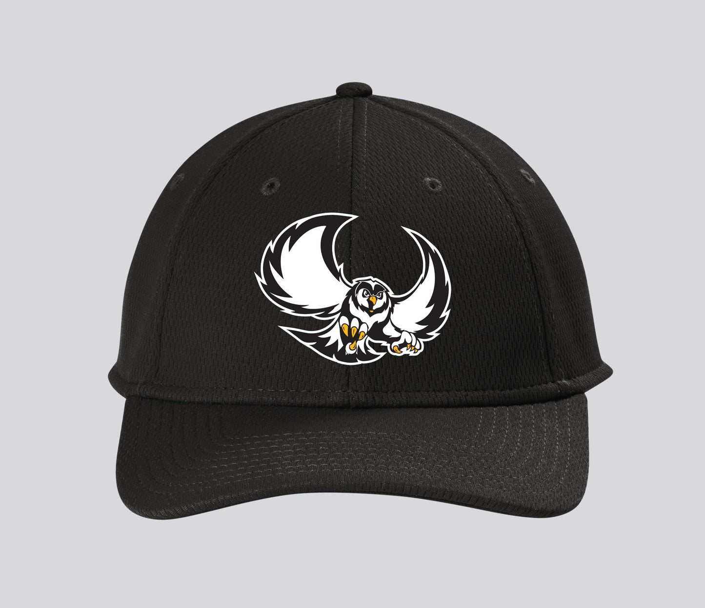 Garden Plain Hat,  Polyester Vertical Faux Mesh-Like Fabric Hat (structured, mid-profile) Hook and Loop Closure (3 Color Options, 2 Design Options)