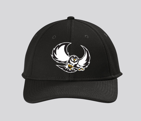 Garden Plain Hat,  Polyester Vertical Faux Mesh-Like Fabric Hat (structured, mid-profile) Hook and Loop Closure (3 Color Options, 2 Design Options)