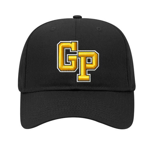 Garden Plain Hat, Poly/Cotton Twill (structured, mid-profile) with Snap Closure (4 Color Options, 2 Design Options)