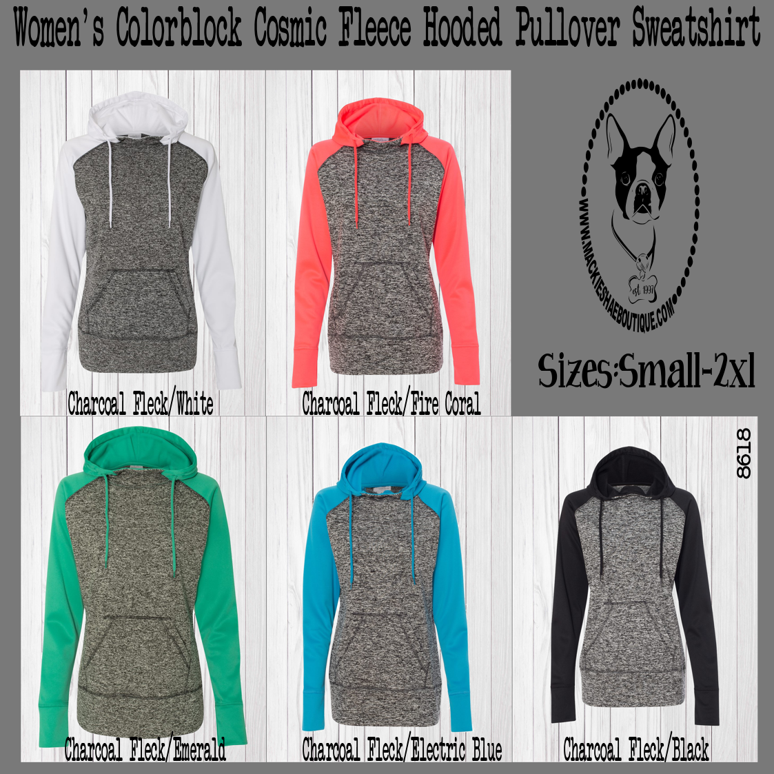 Women's Colorblock Fleece Hooded Pullover