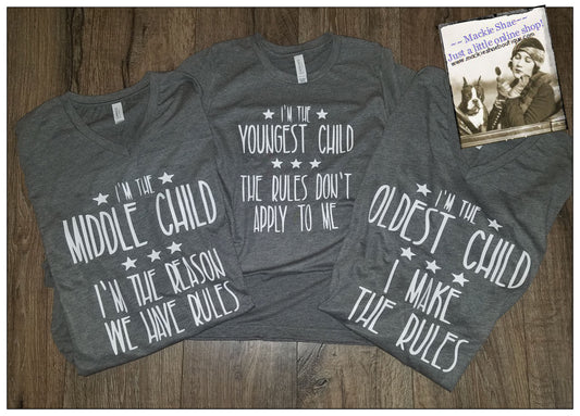 Siblings Custom Shirt (Set of 3 Shirts), Short-Sleeve