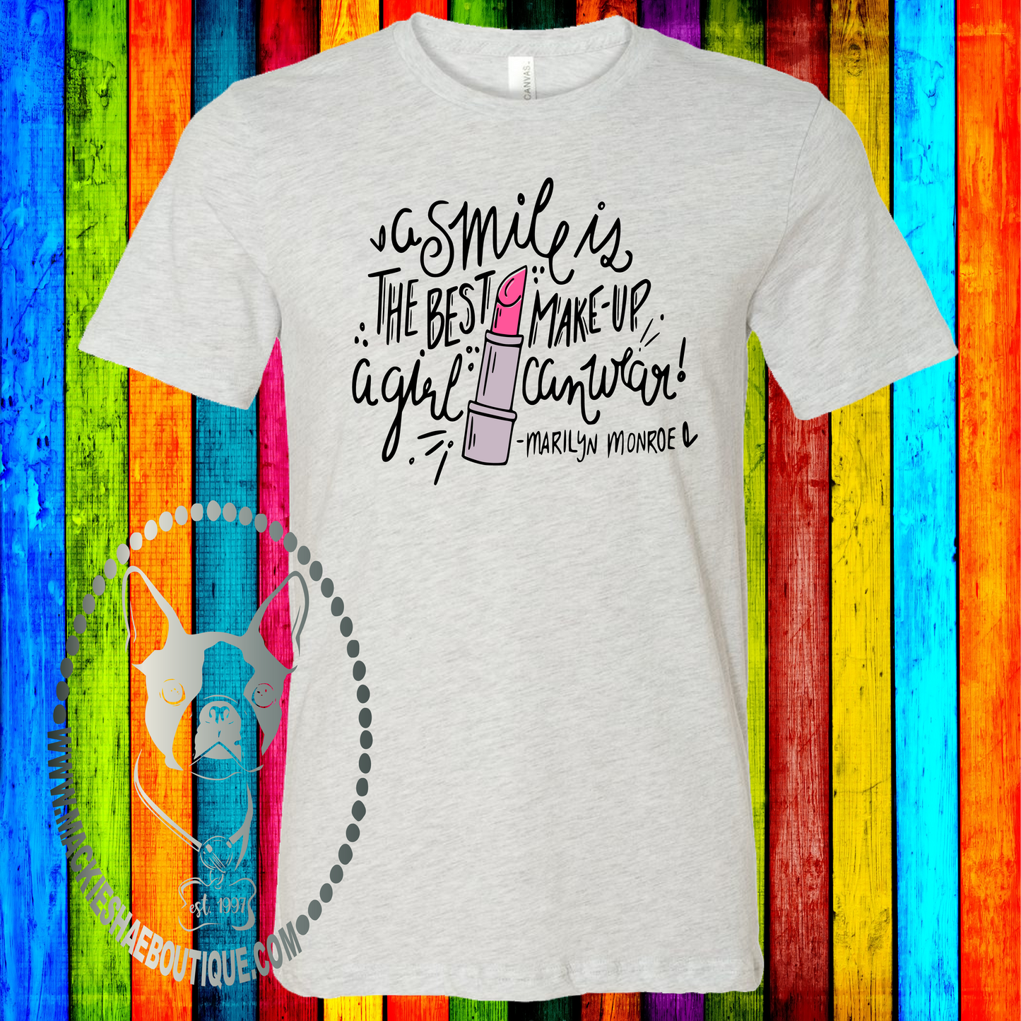 A Smile is the Best Makeup A Girl Can Wear Custom Shirt, Soft Short Sleeve