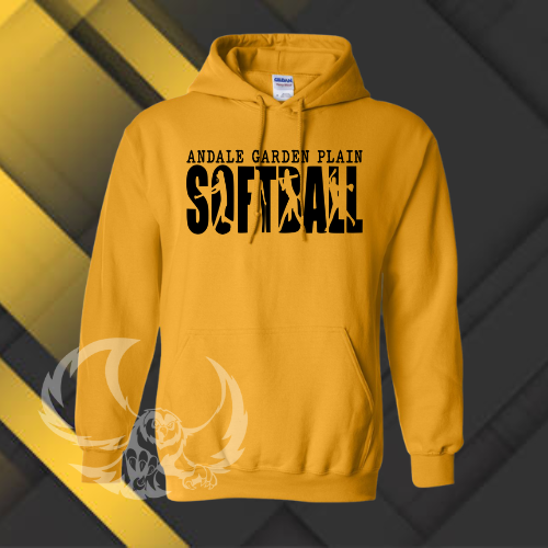 Garden Plain Softball Hoodie for Youth and Adults (3 Color Options)