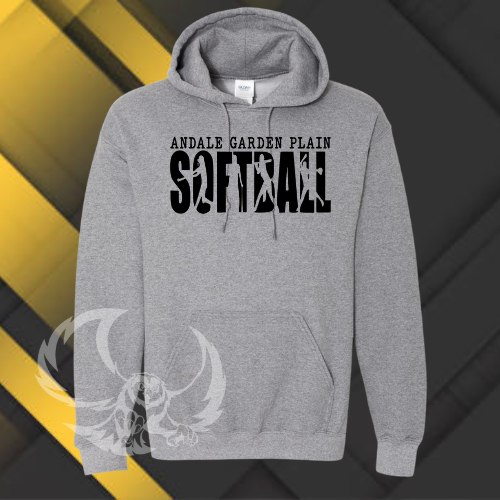 Garden Plain Softball Hoodie for Youth and Adults (3 Color Options)