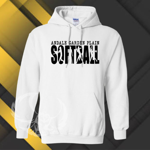 Garden Plain Softball Hoodie for Youth and Adults (3 Color Options)