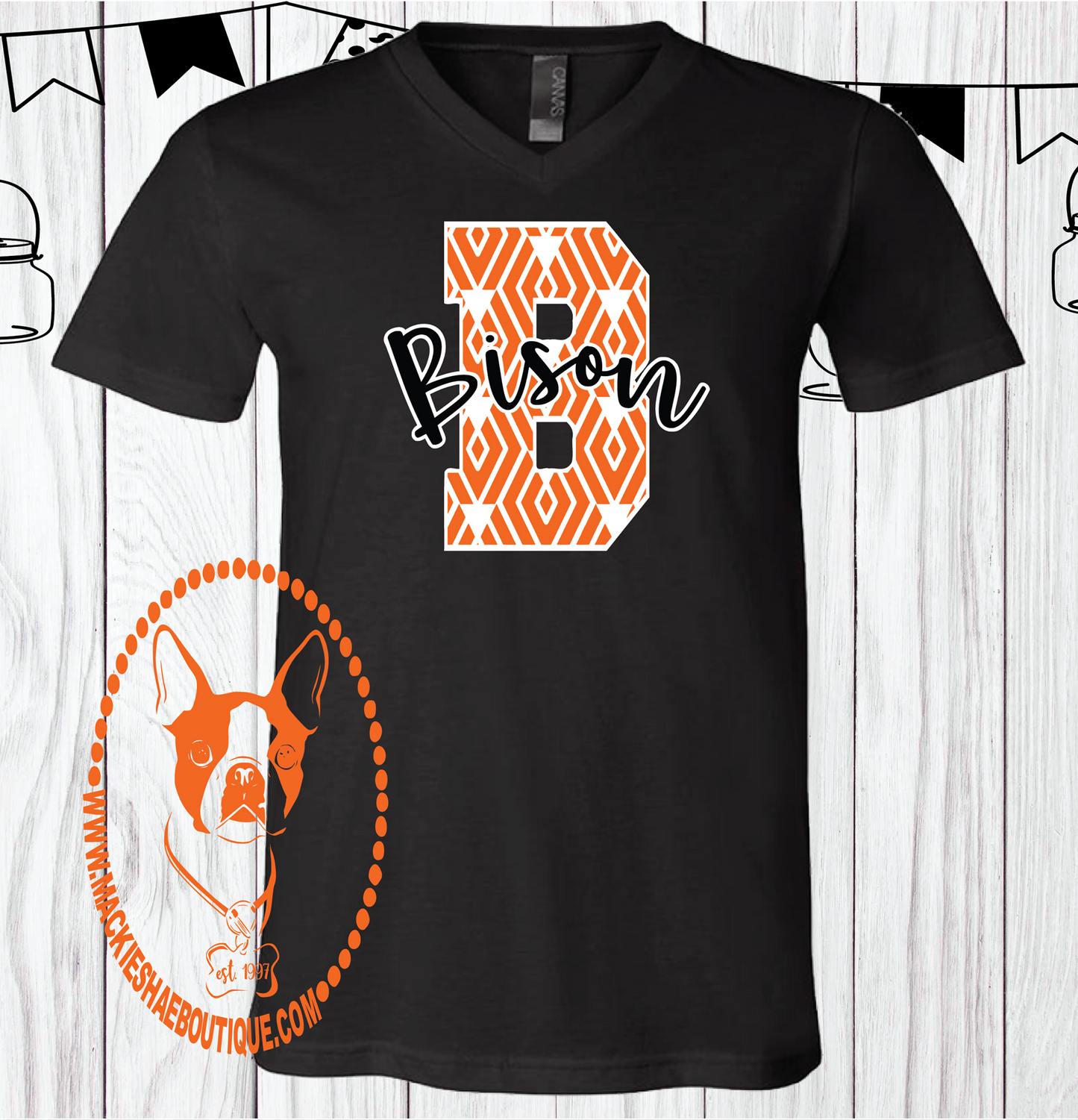 B for Bison Custom Shirt, Short Sleeve