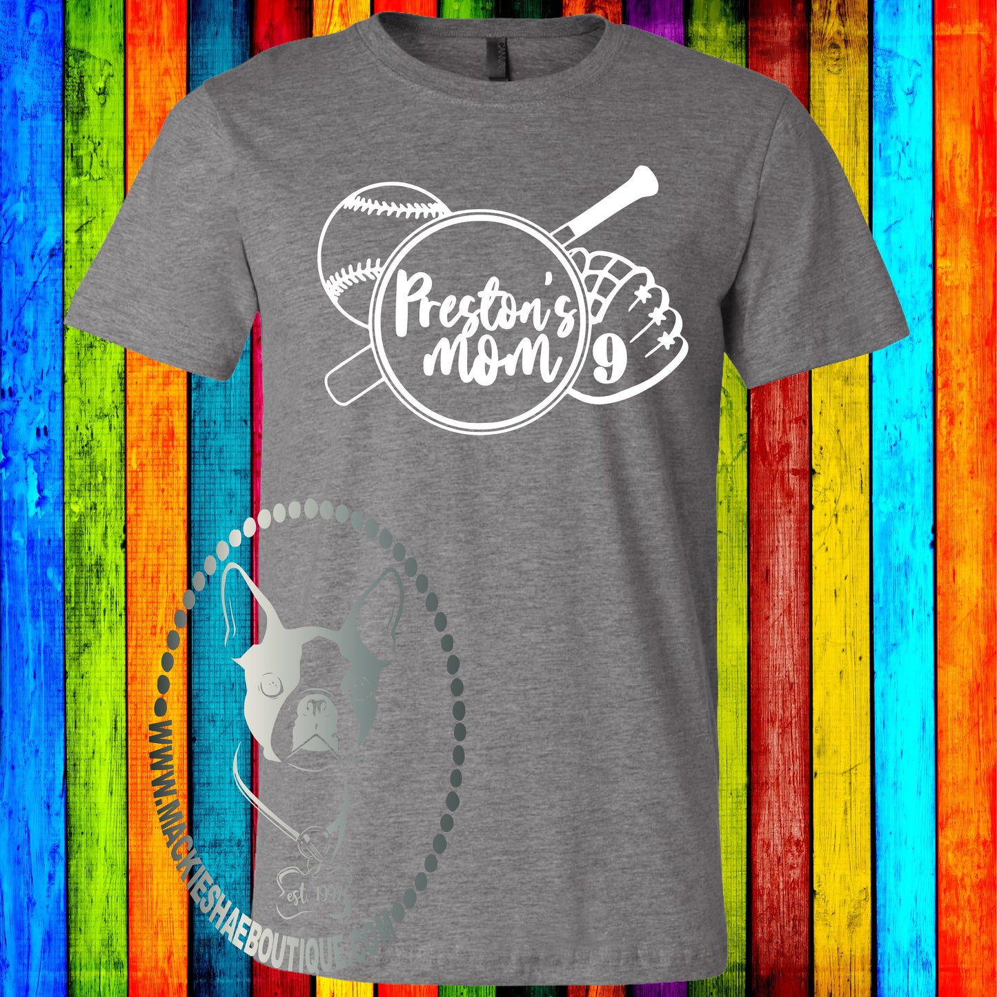 Personalized Baseball Mom Custom Shirt, Soft Short Sleeve
