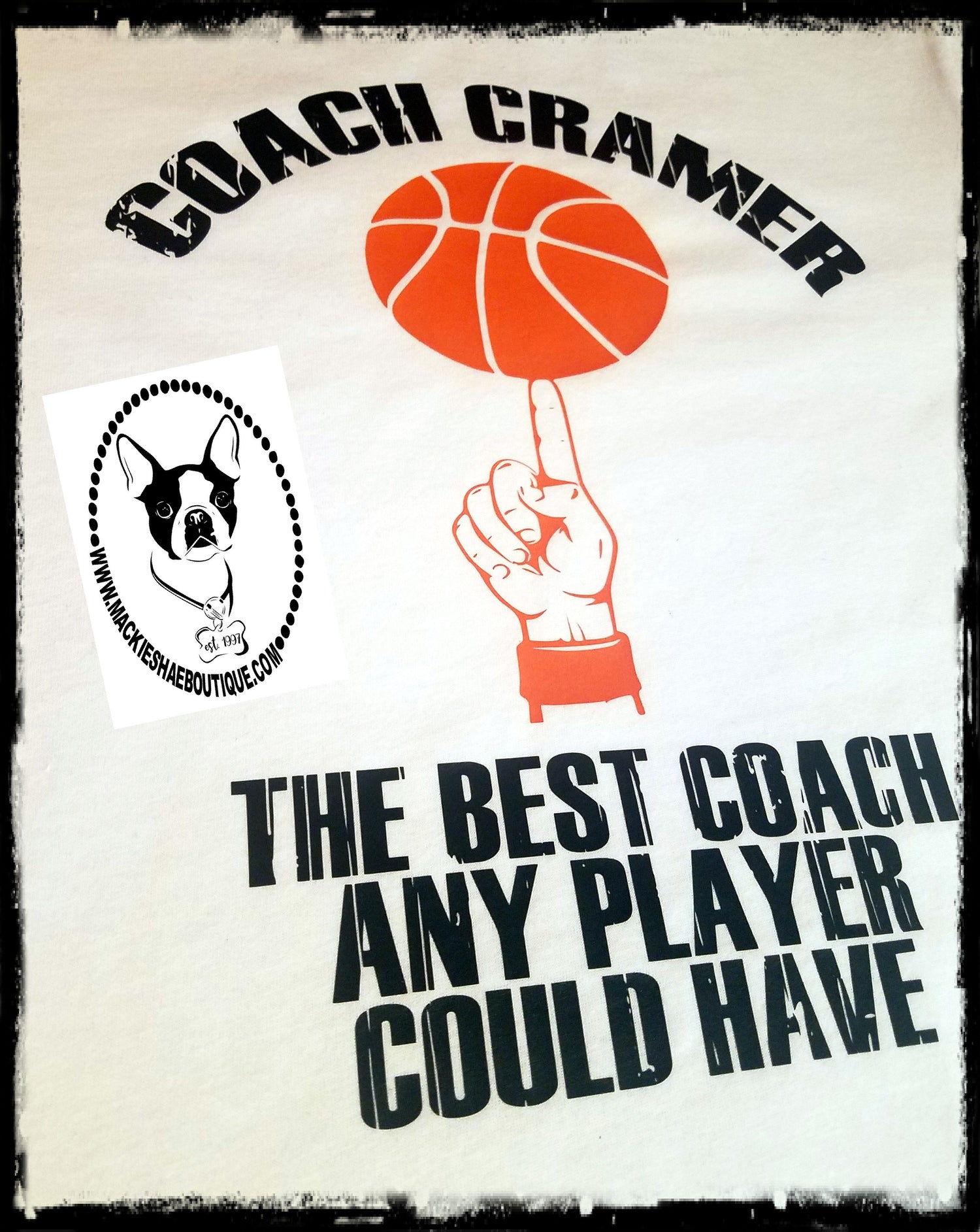 Basketball Coach Personalized Custom Shirt, Long-Sleeve – Mackie Shae