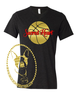 Sacred Heart Basketball Custom Shirt, Short Sleeve