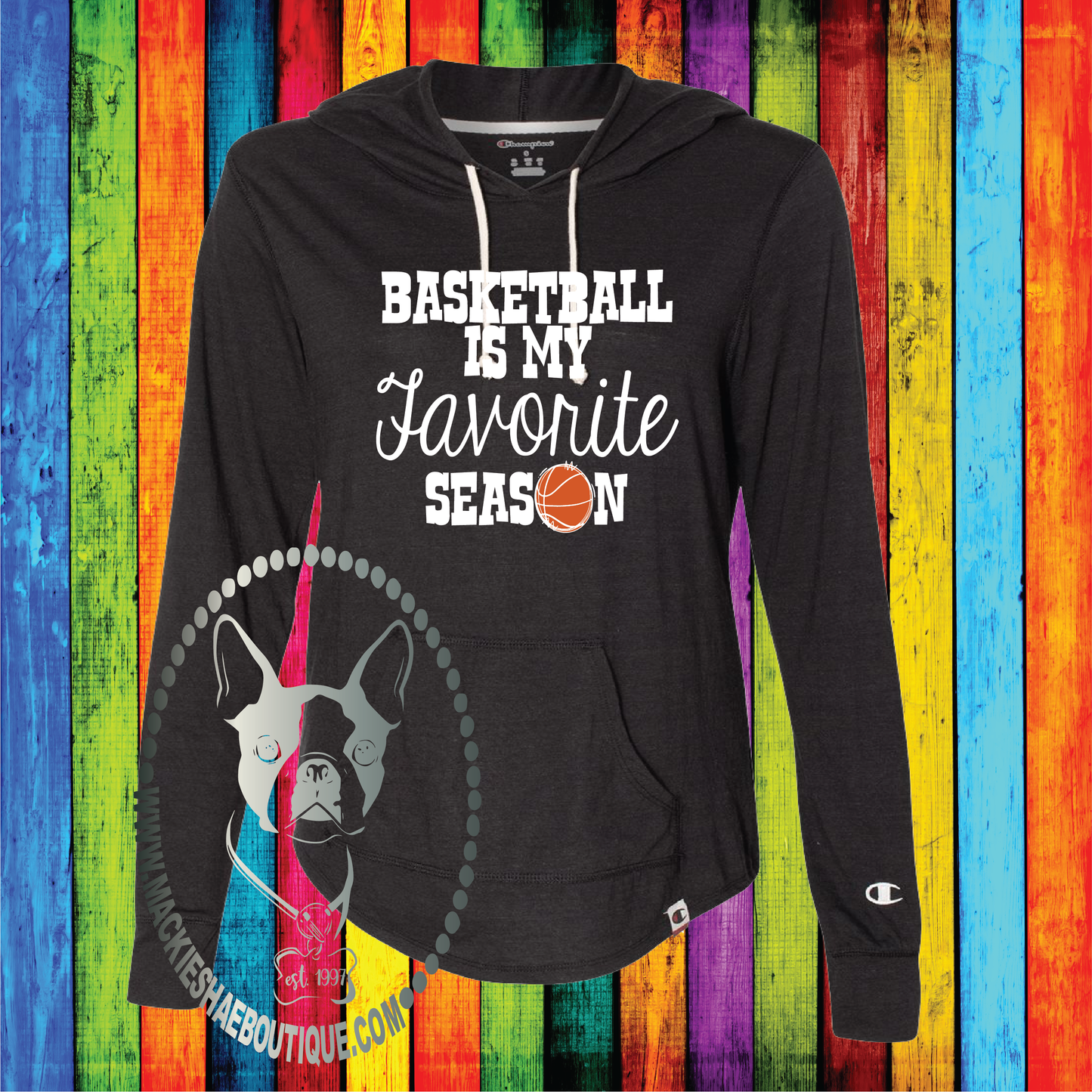 Basketball is My Favorite Season Custom Shirt, Champion Hooded Pullover