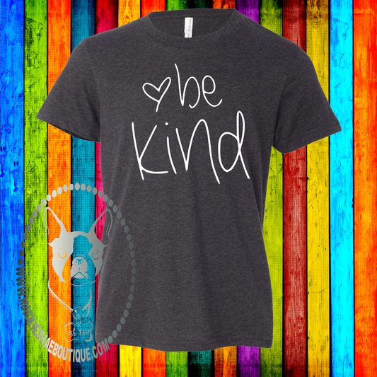 Be Kind Heart Custom Shirt for Kids, Soft Short Sleeve