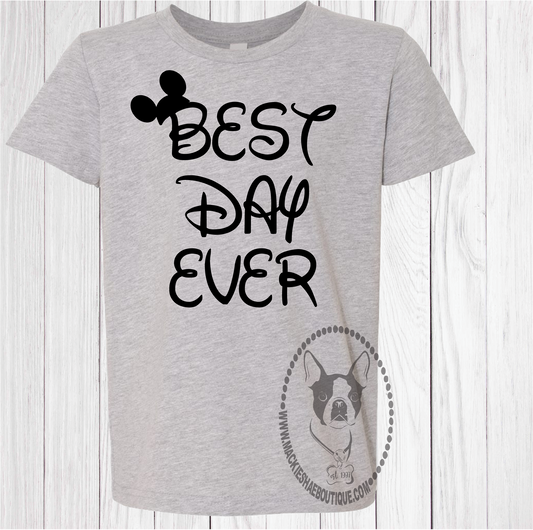 Best Day Ever Disney Custom Shirt, Short Sleeve