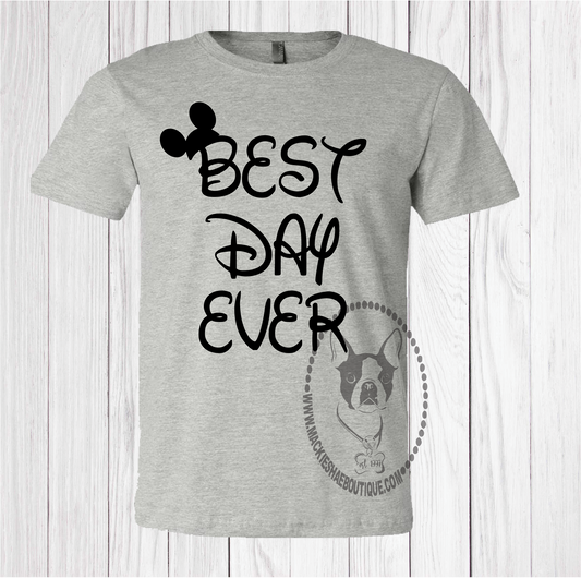 Best Day Ever Disney Custom Shirt for Kids, Short Sleeve