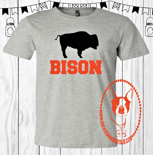 Buffalo Bison Custom Shirt for Kids, Short Sleeve